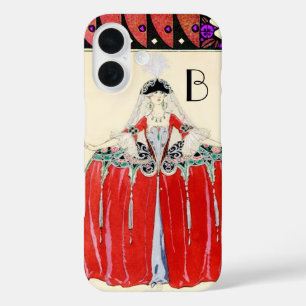 LADY IN RED, BEAUTY MODE COSTUME DESIGN MONOGRAM iPhone 16 HOESJE