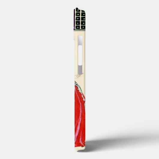 LADY IN RED, BEAUTY MODE COSTUME DESIGN MONOGRAM Case-Mate iPhone CASE (Achterkant / Links)