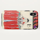 LADY IN RED, BEAUTY MODE COSTUME DESIGN MONOGRAM Case-Mate iPhone CASE (Achterkant (horizontaal))