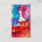 LADY IN RED, Beauty, Salon, Spa, Makeup Artist Visitekaartje (Achterkant)