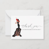 Lady in Red, bedankt voor je briefkaart (Voorkant)