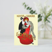 Lady in Red Briefkaart (Staand voorkant)