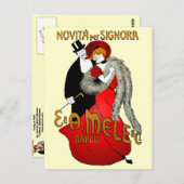 Lady in Red Briefkaart (Voorkant / Achterkant)