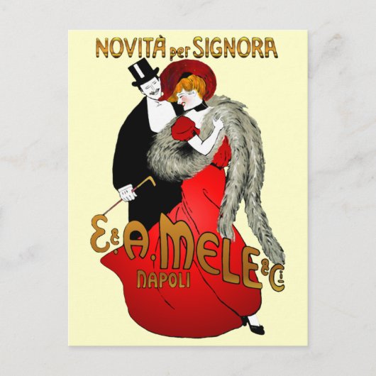 Lady in Red Briefkaart (Voorkant)