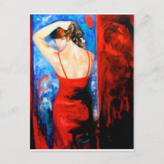 Lady In Red Briefkaart