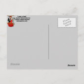 Lady in Red Dark Briefkaart (Achterkant)