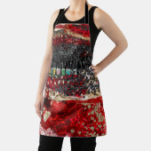 Lady in RED GLAM Schort (Insitu)