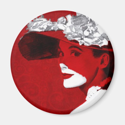 Lady In Red Magneet (Voorkant)