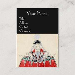 LADY IN RED MODE COSTUME DESIGNER MAKEUP ARTIST VISITEKAARTJE