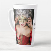 Lady in Red mok, Virginia Roos Collectie Latte Mok (Linkerhoek)