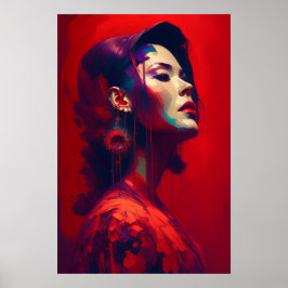 Lady In Red Poster
