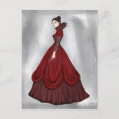 Lady In Red Poster groter Briefkaart (Voorkant)