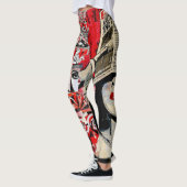 Lady in rode lipstick muur graffiti Leggings (Links)
