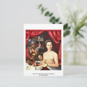 Lady in the Bath (portret van Diane de Poitiers) Briefkaart (Staand voorkant)