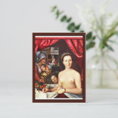 Lady in the Bath (portret van Diane de Poitiers) Briefkaart (Staand voorkant)