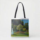 Lady in the Garden 1867 by Claude Monet Tote Bag (Voorkant)