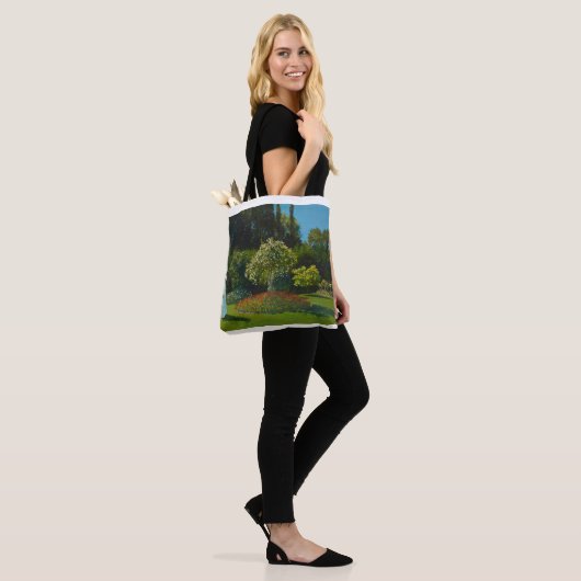 Lady in the Garden 1867 by Claude Monet Tote Bag (Op model)