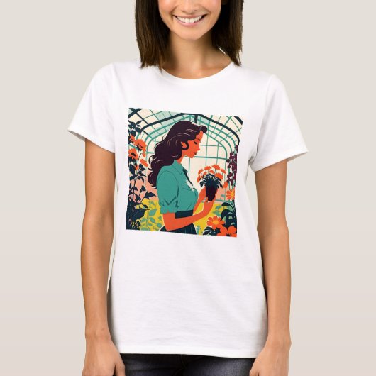 Lady in the Greenhouse T-shirt (Voorkant)