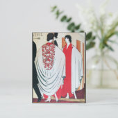 LADY IN THE MIRROR Art Deco Beauty Mode Briefkaart (Staand voorkant)