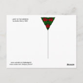 LADY IN THE MIRROR Art Deco Beauty Mode Briefkaart (Achterkant)