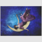 Lady in the Moon Decoupage Paper Tissuepapier (Voorkant)