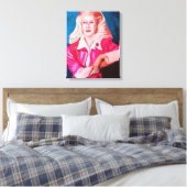 LADY IN WACHT canvas Afdruk (Insitu (Slaapkamer))