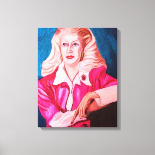 LADY IN WACHT canvas Afdruk (Voorkant)