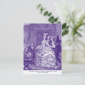 Lady in Wachten op Marie Antoinette Briefkaart (Staand voorkant)