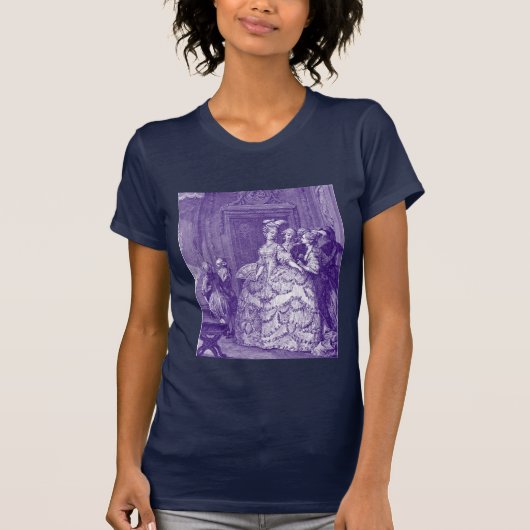 Lady in Wachten op Marie Antoinette T-shirt (Voorkant)
