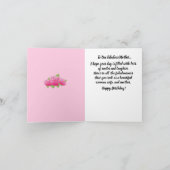 Lady in White African American Birthday Kaart (Binnen)