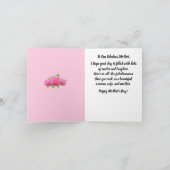 Lady in White African American Moederdag Kaart (Binnen)