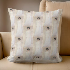 Lady in White G. Klimt Kussen