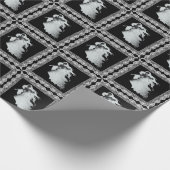 Lady In White Ghost Halloween Cadeaupapier (Hoek)