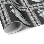 Lady In White Ghost Halloween Cadeaupapier (Rol Hoek)