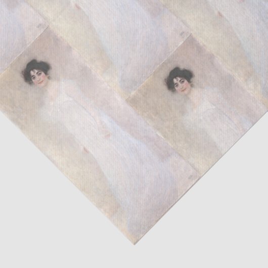 Lady in White Gustave Klimt Tissuepapier (Detail)
