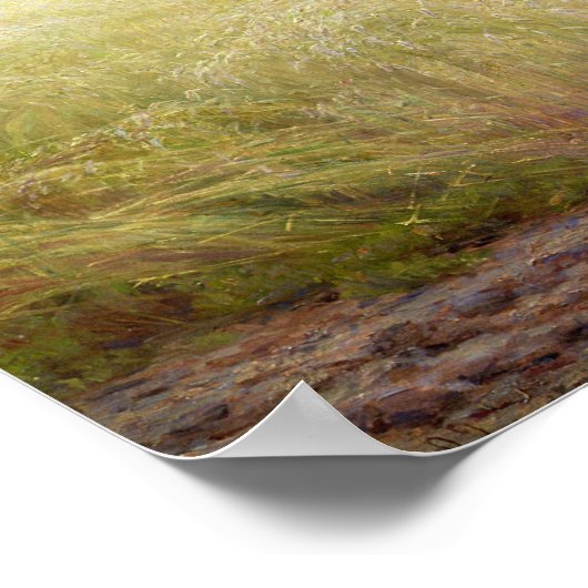 Lady in White Reading Poster (Hoek)