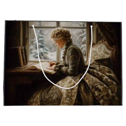 Lady in Winter Groot Cadeauzakje (Achterkant)