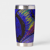 Lady in Wintertime  Geïsoleerde Drinkbeker (Voorkant)