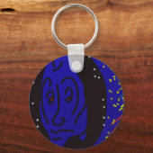 Lady in Wintertime Keychain (Voorkant)