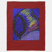 Lady in Wintertime Large Fleece Blanket (Voorkant)