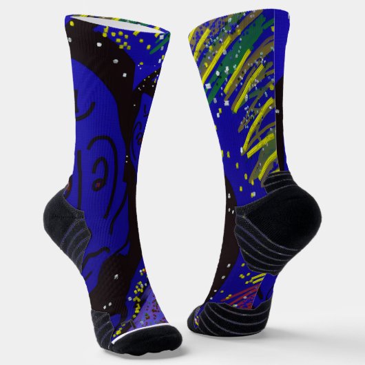 Lady in Wintertime Socks Sokken (Gebogen)