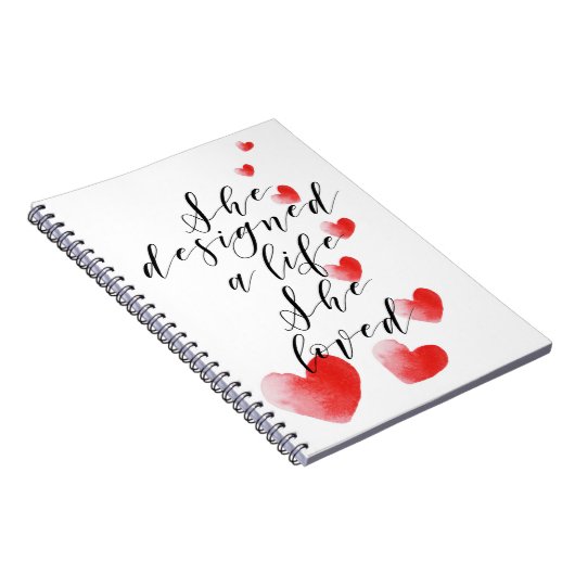 Lady inspirerend notebook notitieboek (Rechterzijde)
