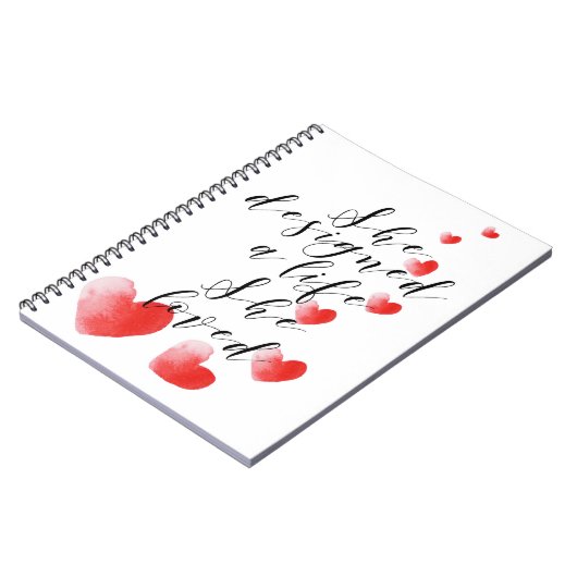 Lady inspirerend notebook notitieboek (Linkerzijde)