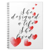 Lady inspirerend notebook notitieboek (Voorkant)