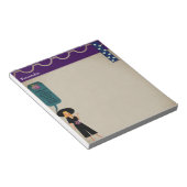  Lady Inspirerend Quote ScrapbookPaper Notitieblok (Schuin)