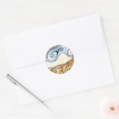 Lady Ireland Round Sticker (Envelop)