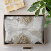  Lady Ivory Lace Elegant-weefselboek Tissuepapier (Geschenk)
