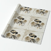 -Lady Ivory-plukpapier Cadeaupapier (Uitgerold)