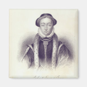 Lady Jane Gray, gegraveerd door S. Freeman Magneet