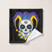Lady Jester Skull Bad Handdoek (Wasdoekje)